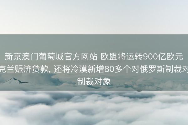 新京澳门葡萄城官方网站 欧盟将运转900亿欧元乌克兰赈济贷款, 还将冷漠新增80多个对俄罗斯制裁对象